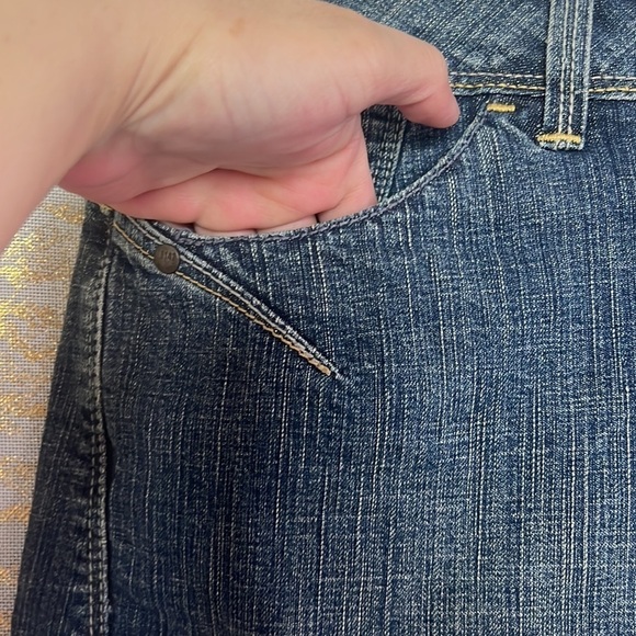 Yessica Dark Blue Wash Denim Casual Mini Skirt EU 40-42 - Picture 5 of 16